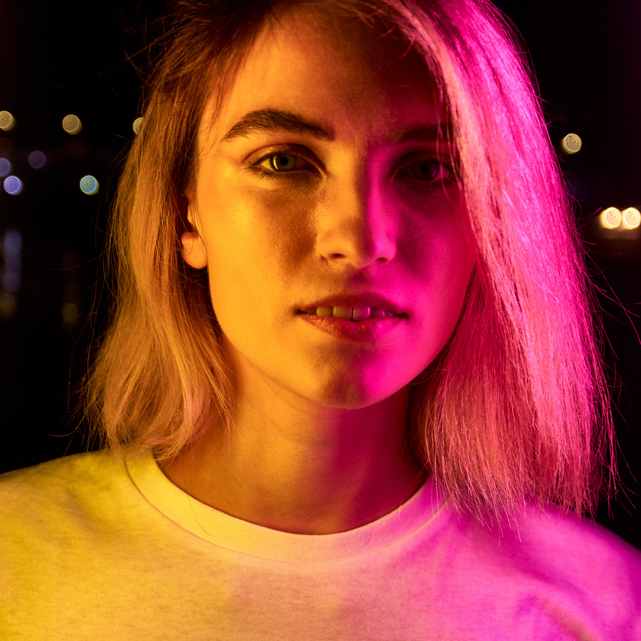 Портретная фотография, портретный фотограф, креативный фотограф, креатив, цветной свет, фешн.