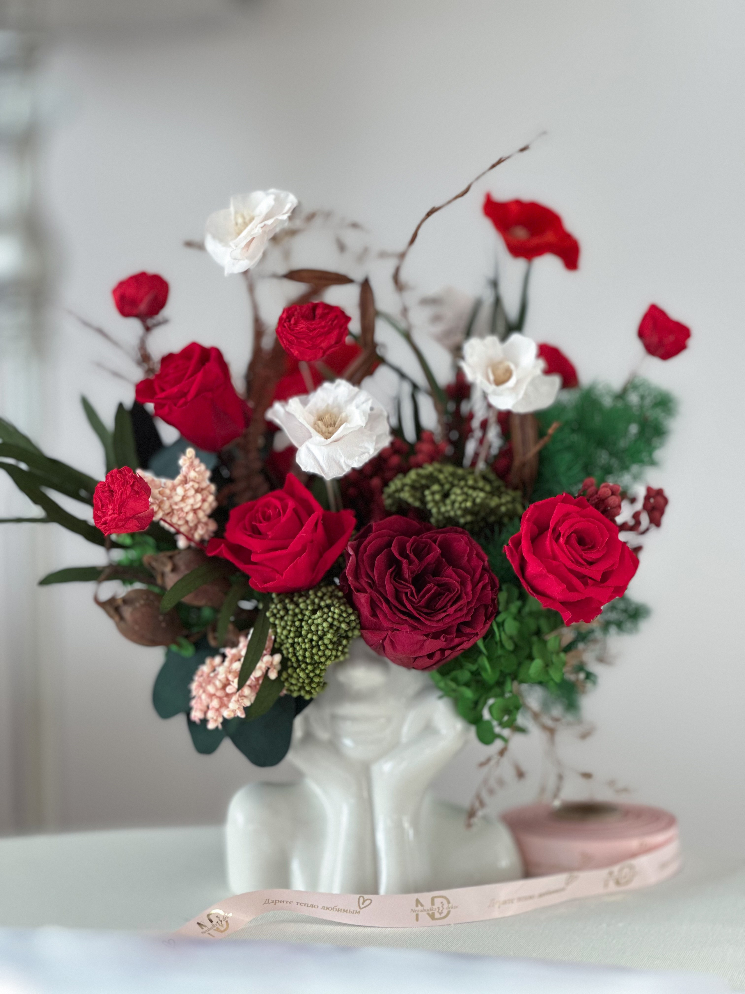 Витрина. Стабилизированные цветы Букеты Москва