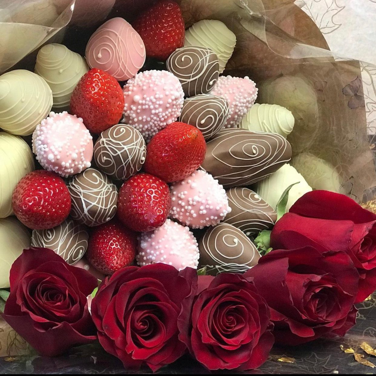 Букет клубника в шоколаде