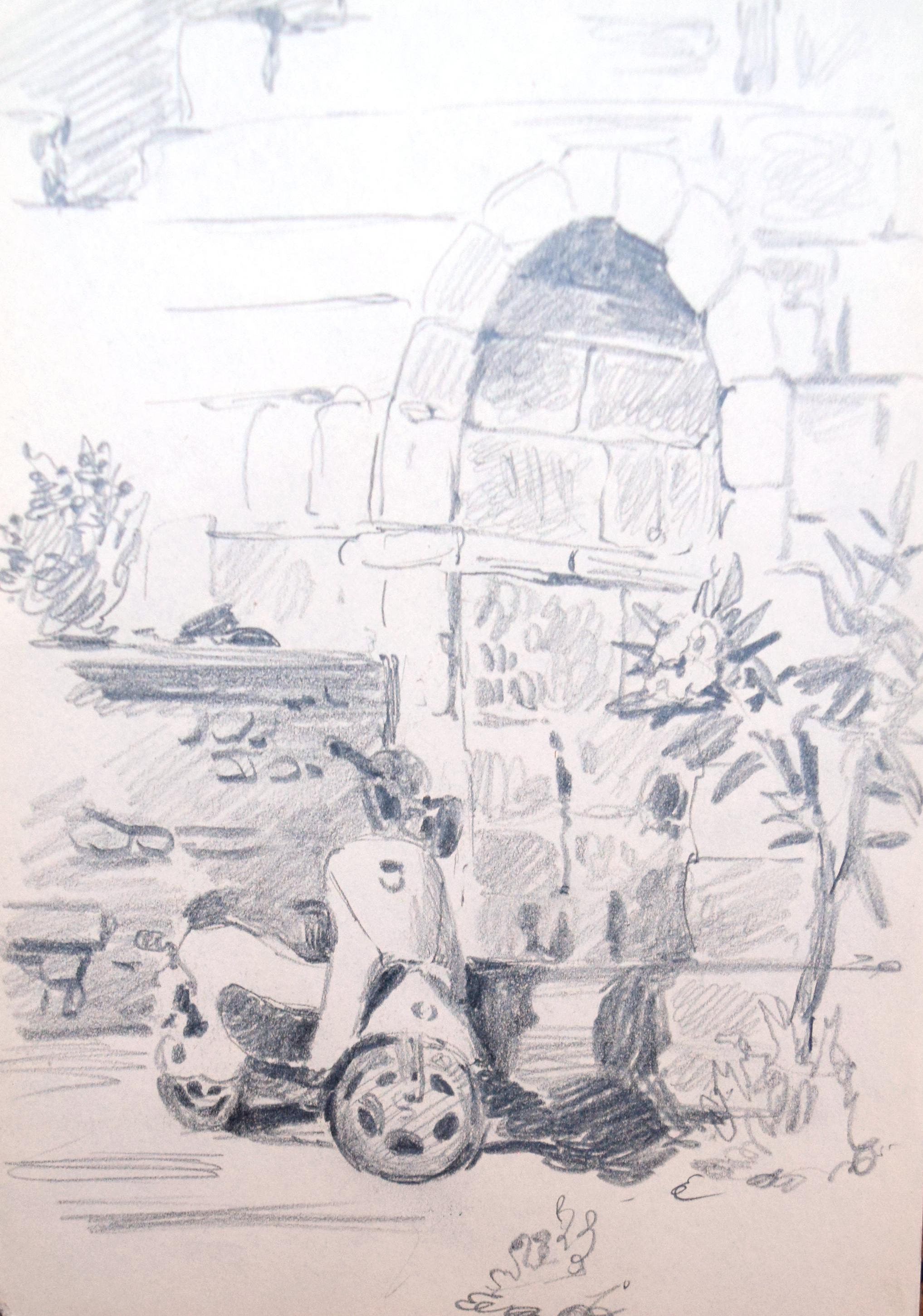 Рисунок. Зарисовка. Турция. Сиде. 