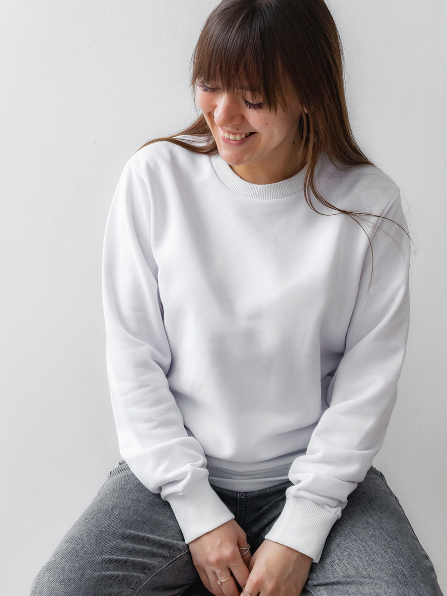 Белые свитшоты для печати фото, изображений или лого от Студии печати "ЧЁ" - 2