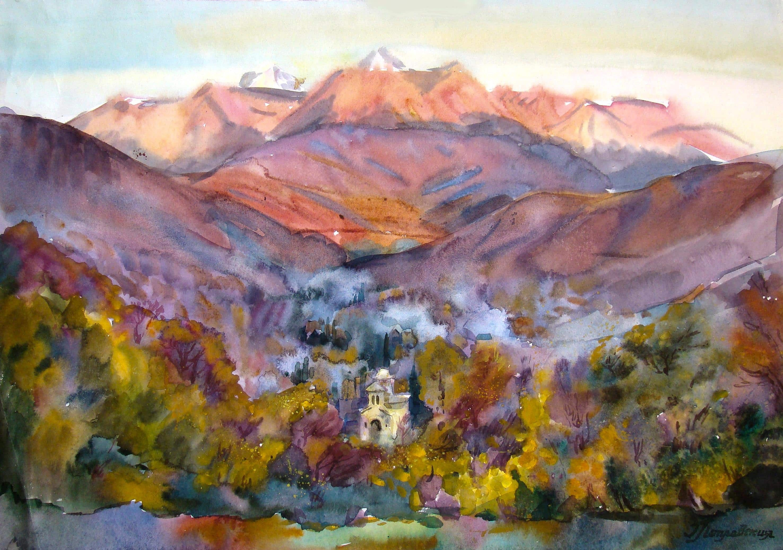 Пейзажи художника Галины Поплавской. Свет акварели Галины Поплавской