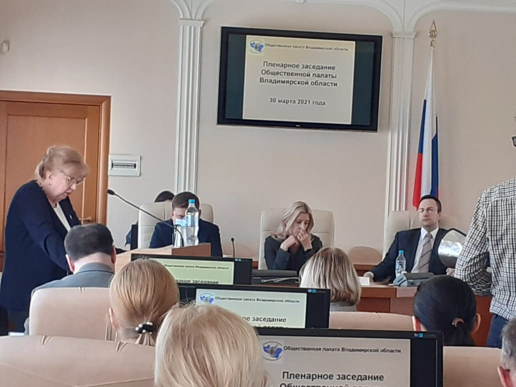 Пленарное заседани Общественной палаты Владимирской области. Фонд Мама
