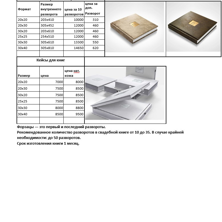 Прайс фотокниг. Семейный и детский фотограф в Туапсинском районе Кузьмичёва Светлана