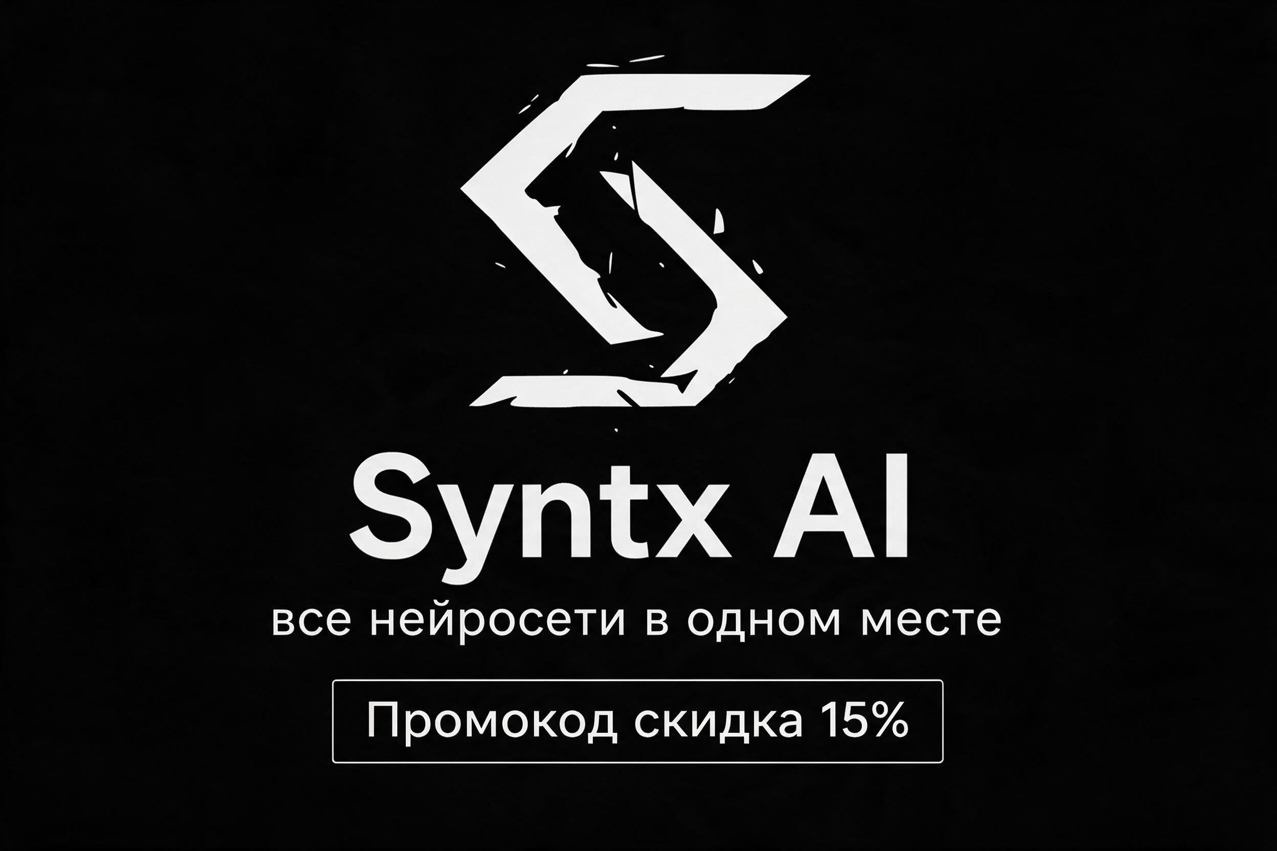 Промокод Syntx AI, который даёт скидку –15% на подписку + 2 месяца бесплатно.