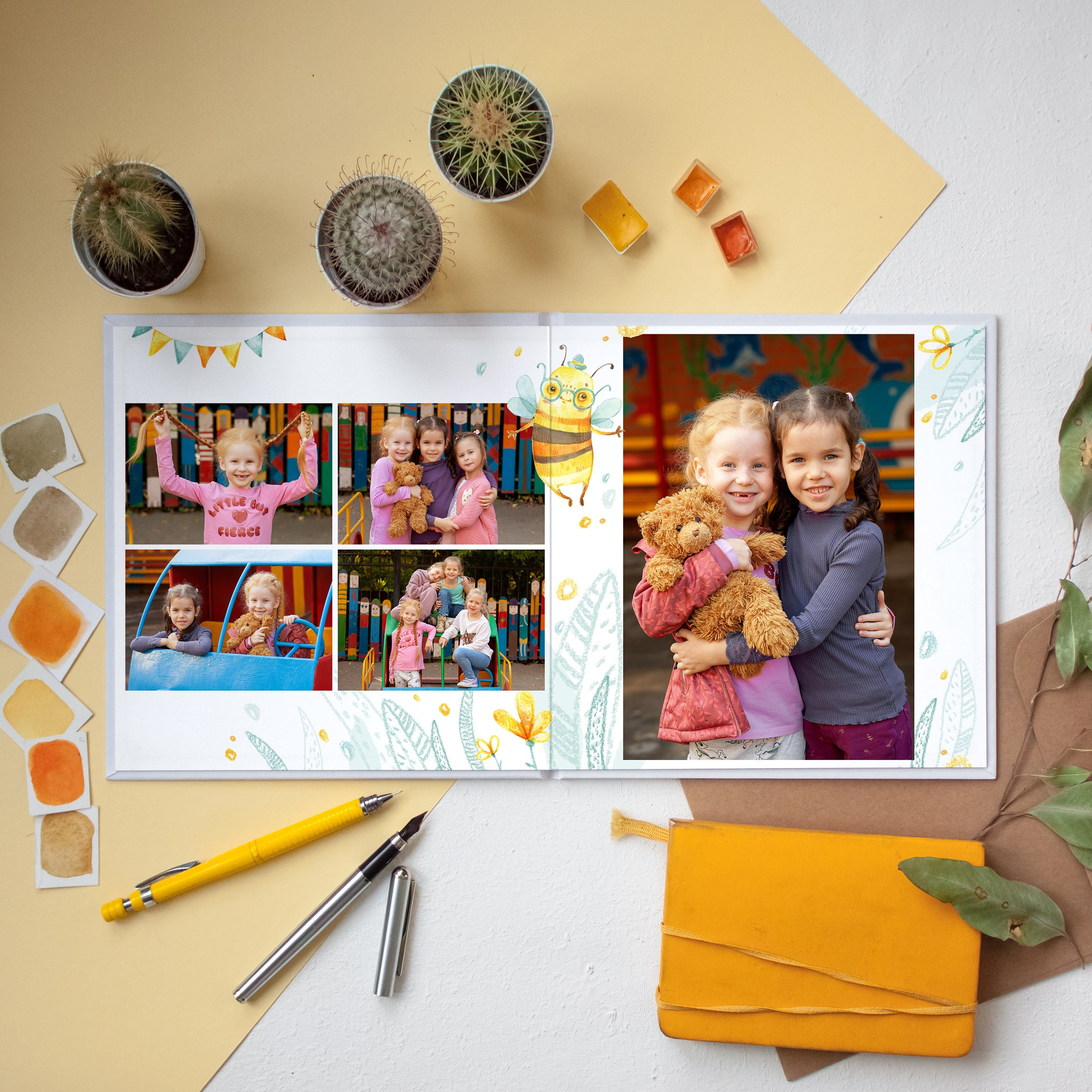 Дизайн «Пчёлки». Выпускные альбомы в Новосибирске фотограф Надежда Ефремова