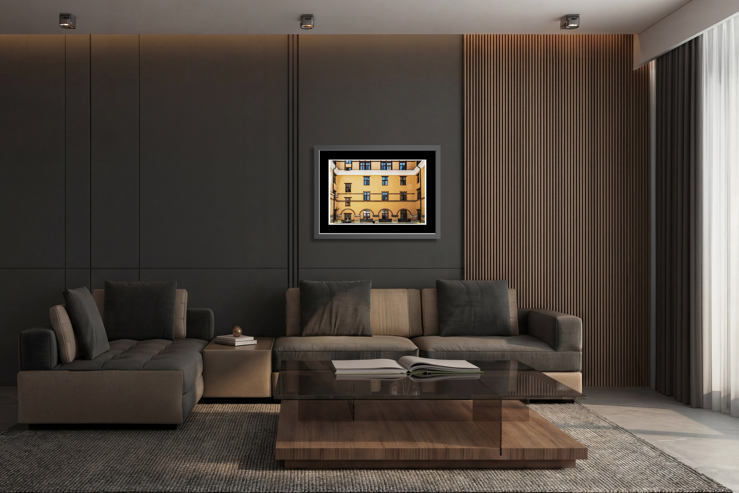 пейзаж зима закат Сахалин