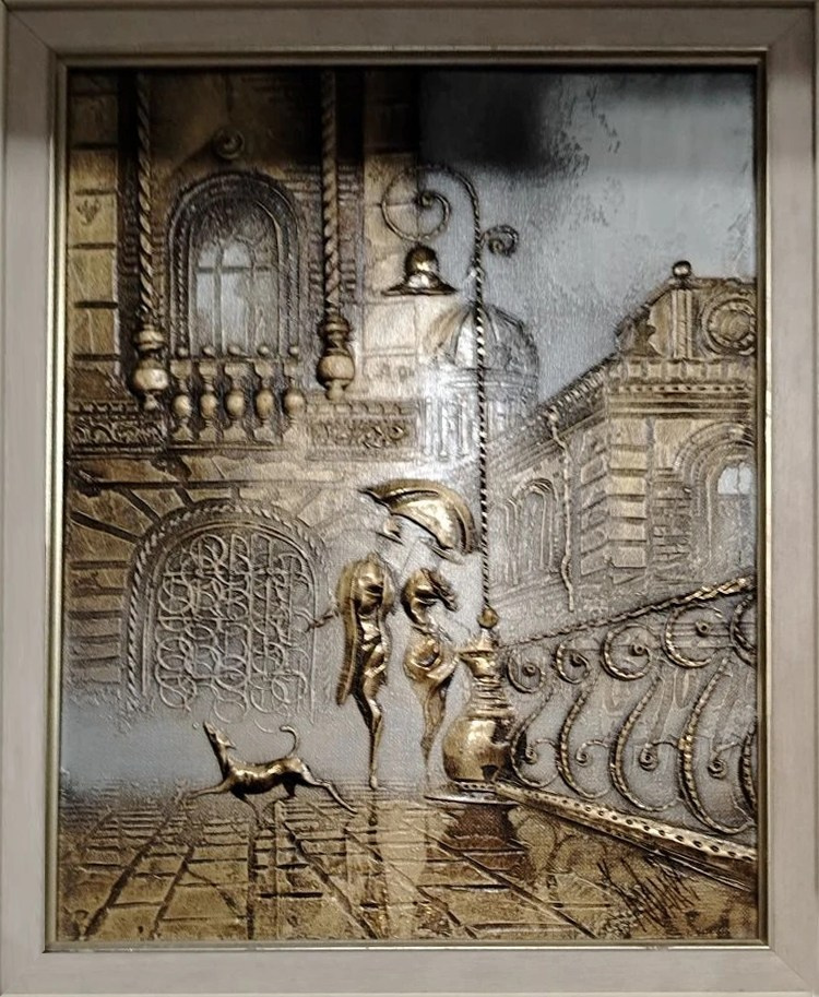 Город, старый Санкт-Петербург, прогулка, фонарь, решетка моста