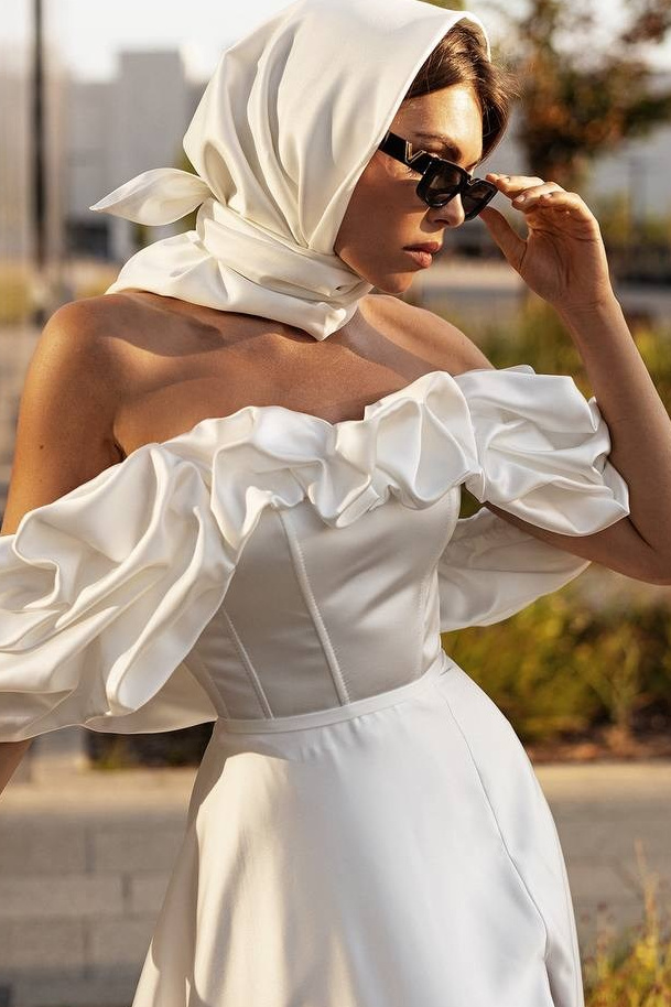 Стильное свадебное платье 2