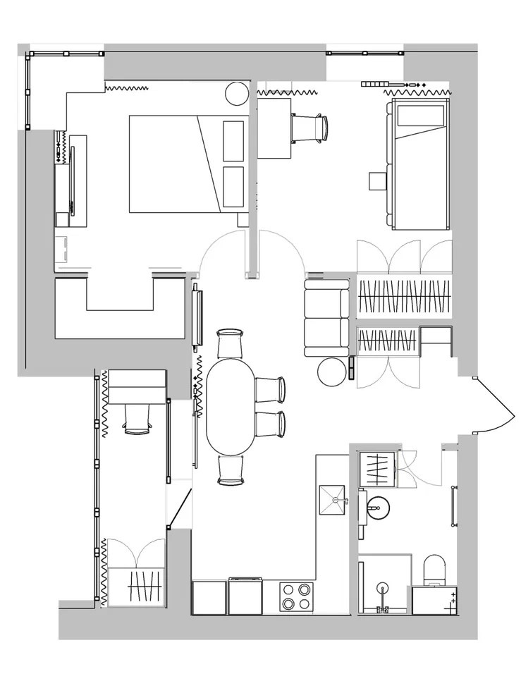 Дизайн интерьера квартиры ЖК «Green Wood» в Тольятти. Студия дизайна интерьера «Строчка» | Москва, Санкт-Петербург, Самара, Казань, Тольятти, Ульяновск и другие города России