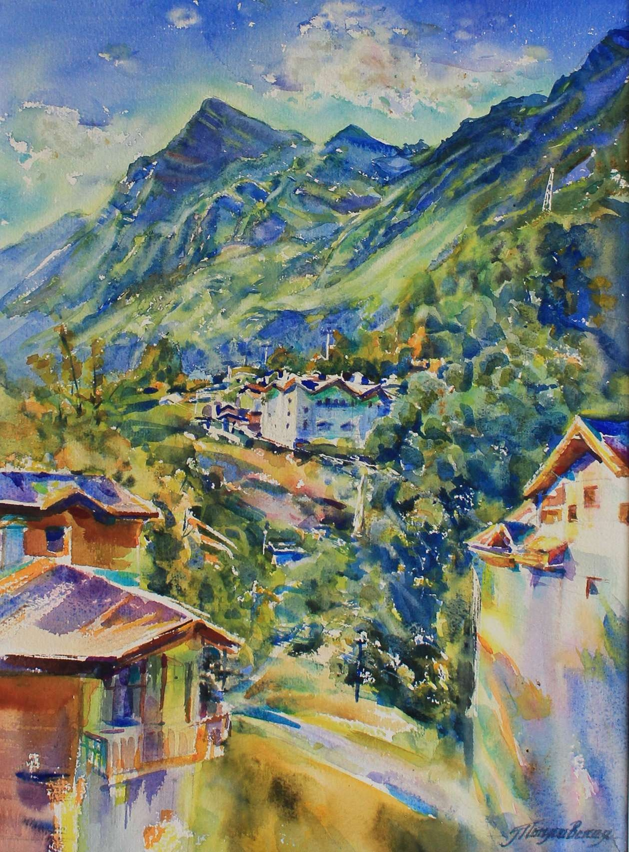 Пейзажи художника Галины Поплавской. Свет акварели Галины Поплавской