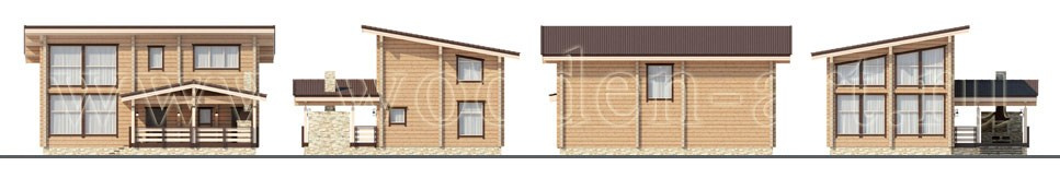 «Еремеево» 236 кв. м. Проекты деревянных домов