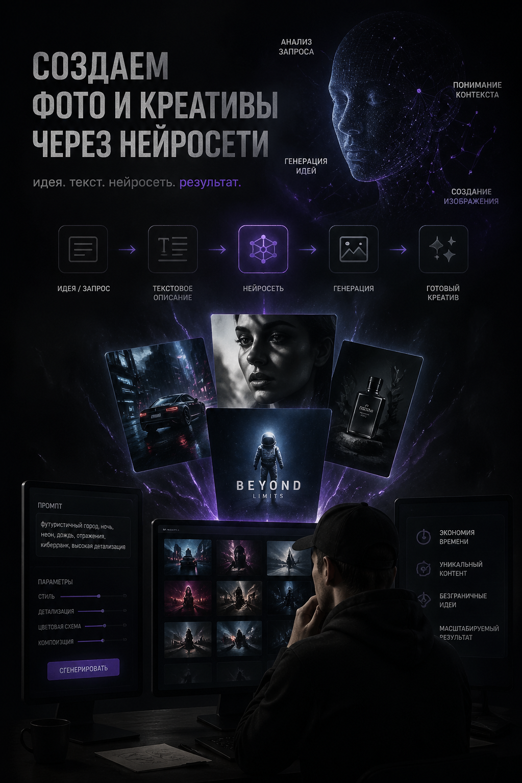 В Нейросети. Фото. Видео. Музыка. Креатив