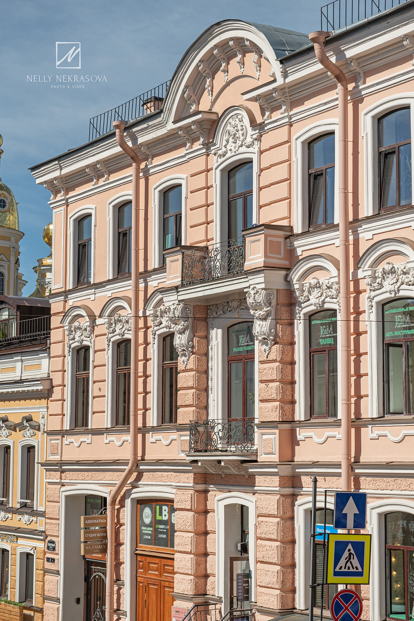 Небесно-голубая парадная особняка Каншина. Фотограф и искусствовед в Туле и Санкт-Петербурге Нелли Некрасова