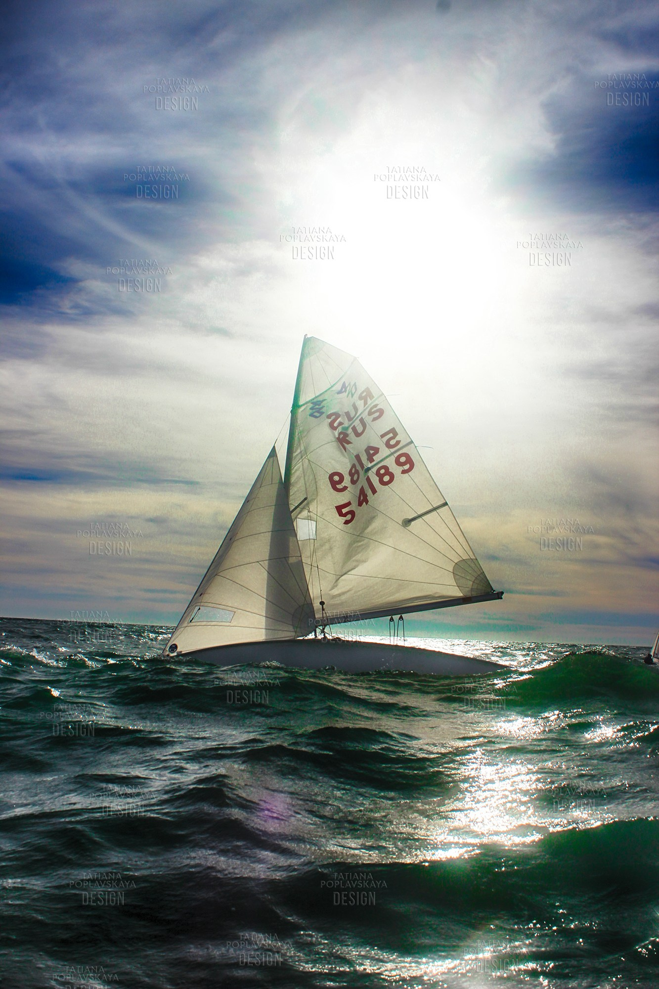 Логотип для Федерации парусного спорта г. сочи. Интерьерный дизайнер в Сочи Поплавская Татьяна. Проектирование интерьеров и организация процесса ремонта