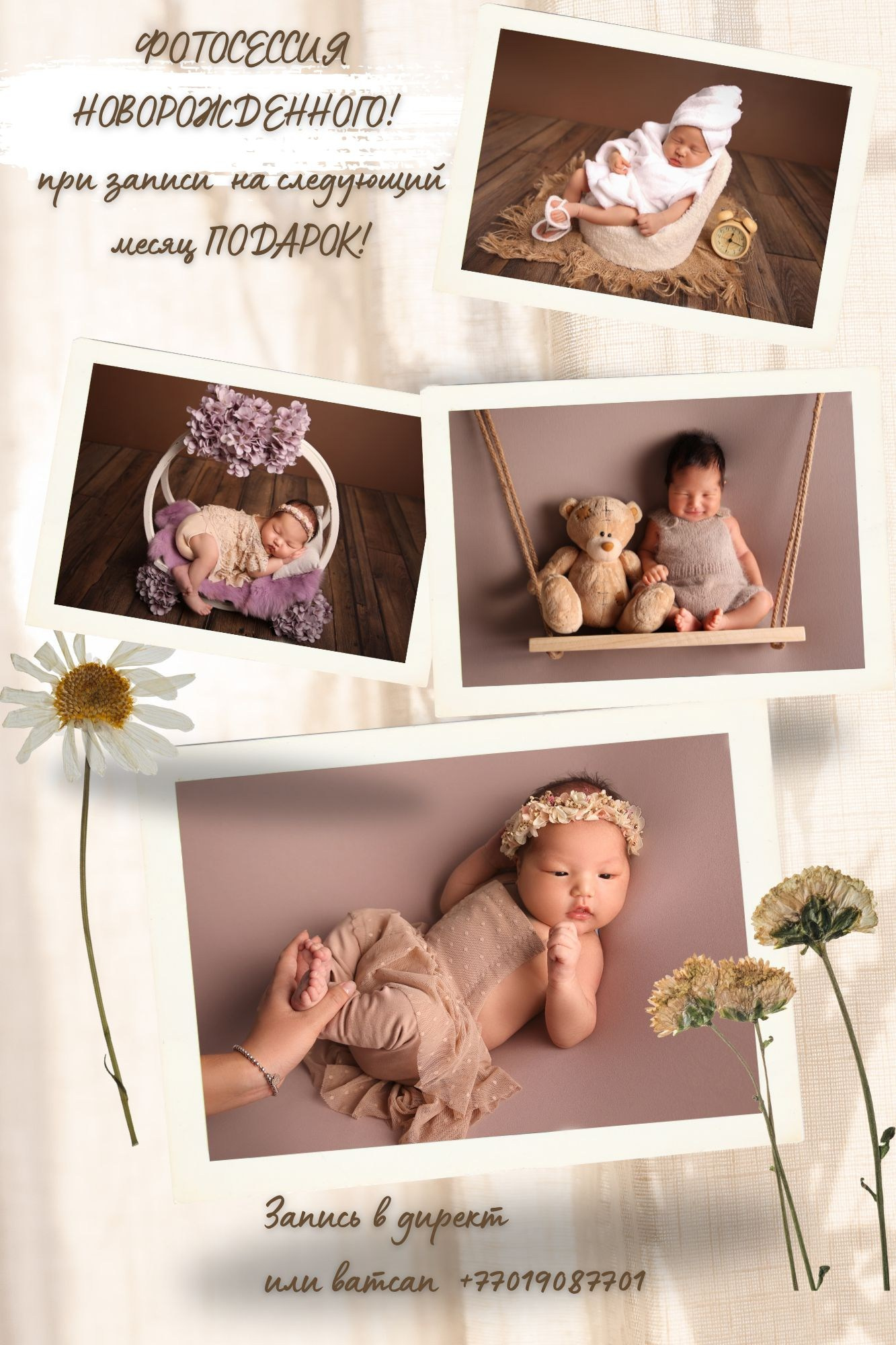 Фотосессия newborn almaty