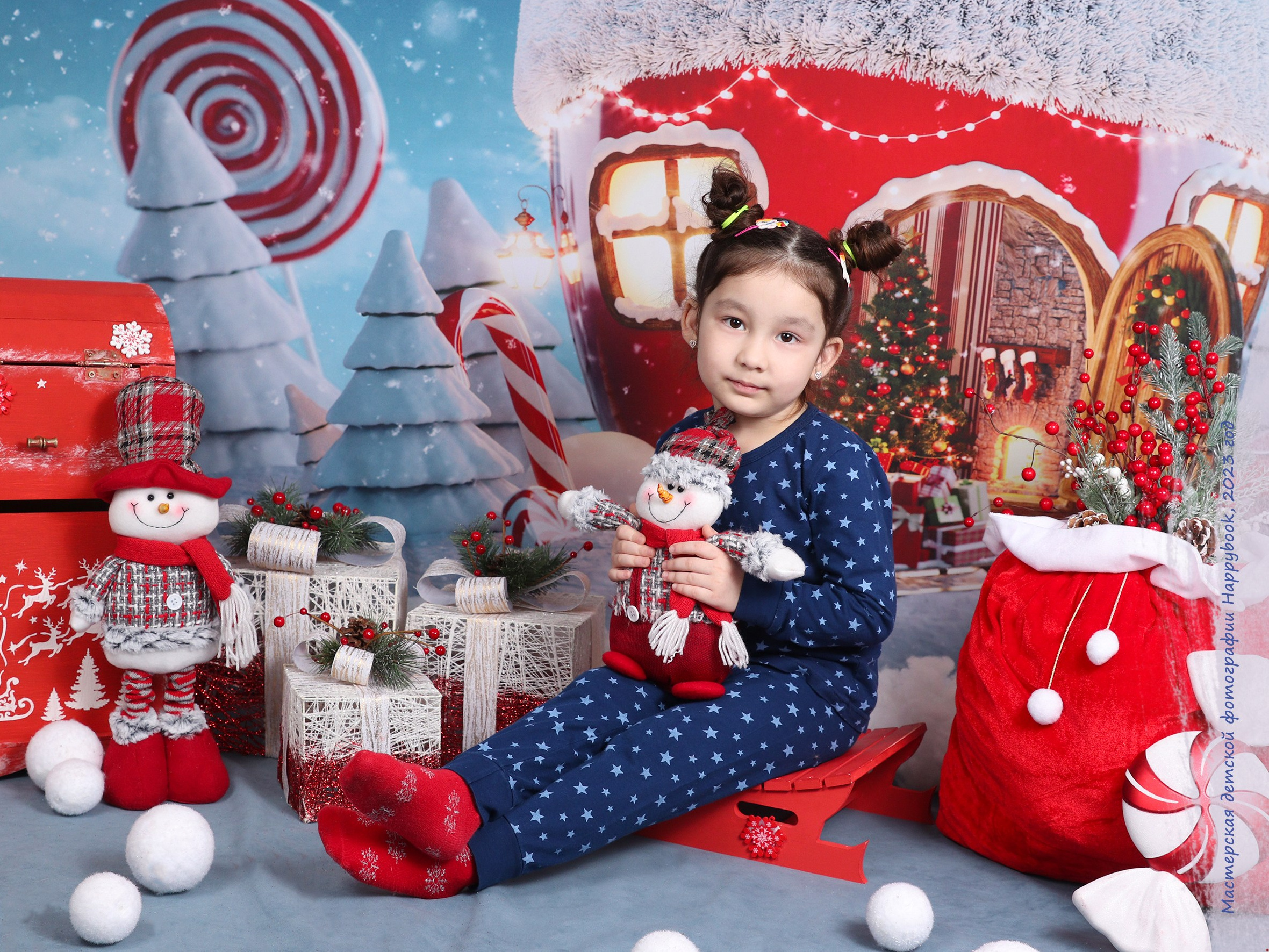 Почта деда Мороза. Детский фотограф в Алматы, виньетки, выпускной альбом Алматы