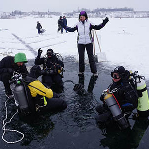 Курс Ice Diver. Дайвинг-клуб «Капитан Морган», Беларусь