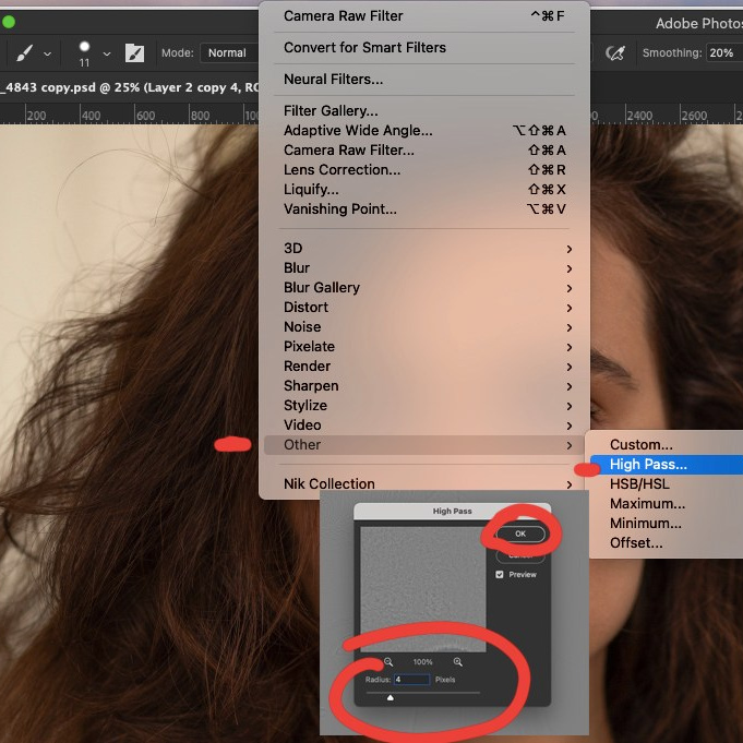 Retouching Training/Headshot Retouching Algorithm. AI Photo Retoucher and Image Restorer Zhanna Ognivo