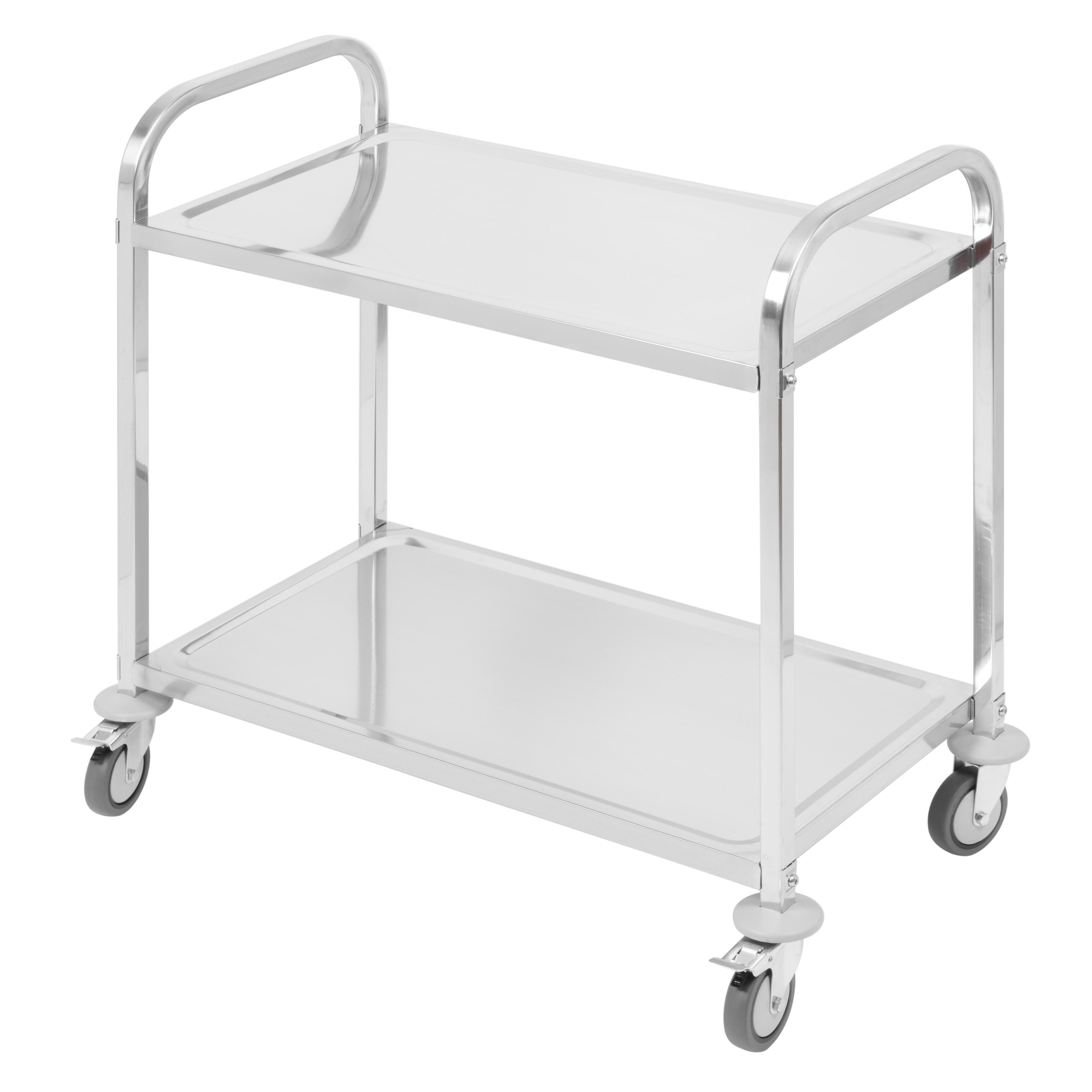 Съемка металлических тележек на белом фоне