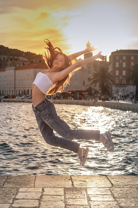 Flying Dress Photographer in Croatia, Montenegro, Bosnia, Italy, all EU