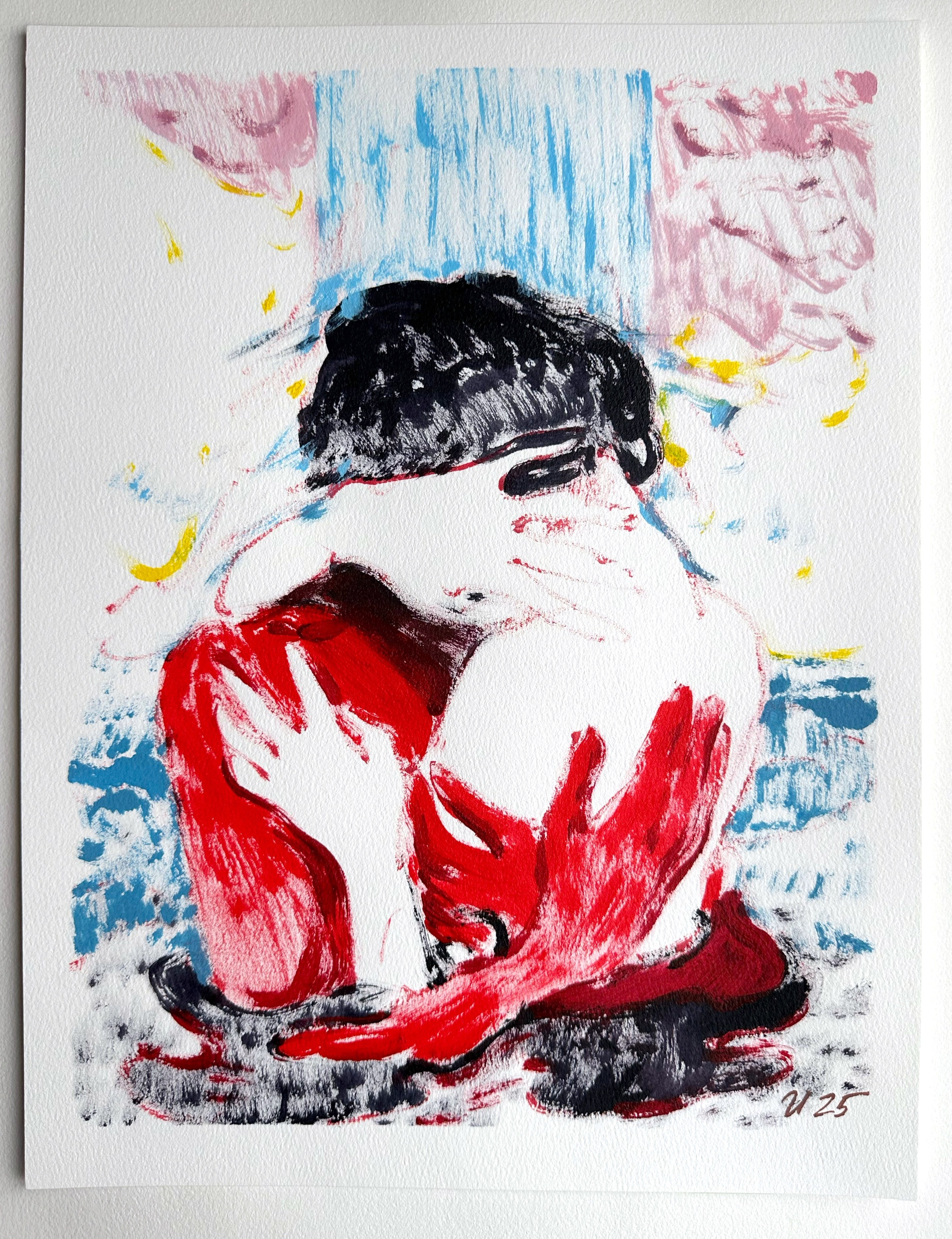 Доступные работы на бумаге (акрил/масло). Визуальный художник Илья Филатов