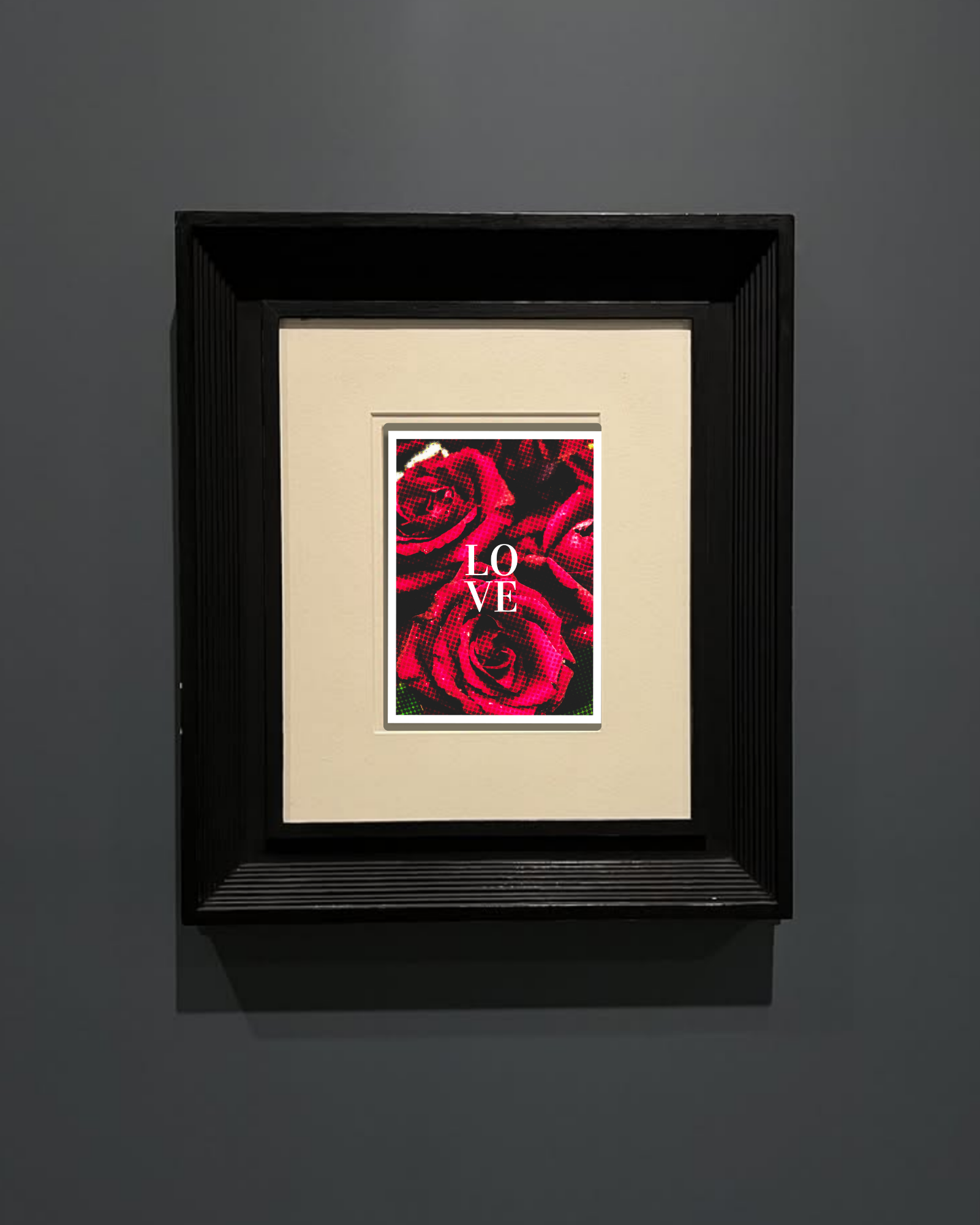 Открытка № 2 «LOVE» с розами в стиле поп-арт 10×15 см — авторская серия. Маркетолог | Лайф-коуч | Фотограф, Мск