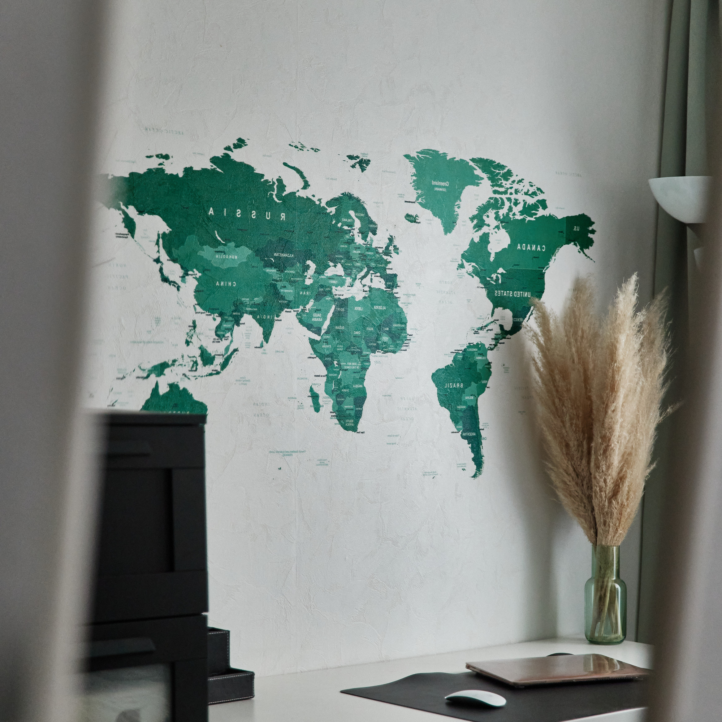 Печать карты мира. ПЕЧАТЬ НА СТЕНАХ ЕКАТЕРИНБУРГ