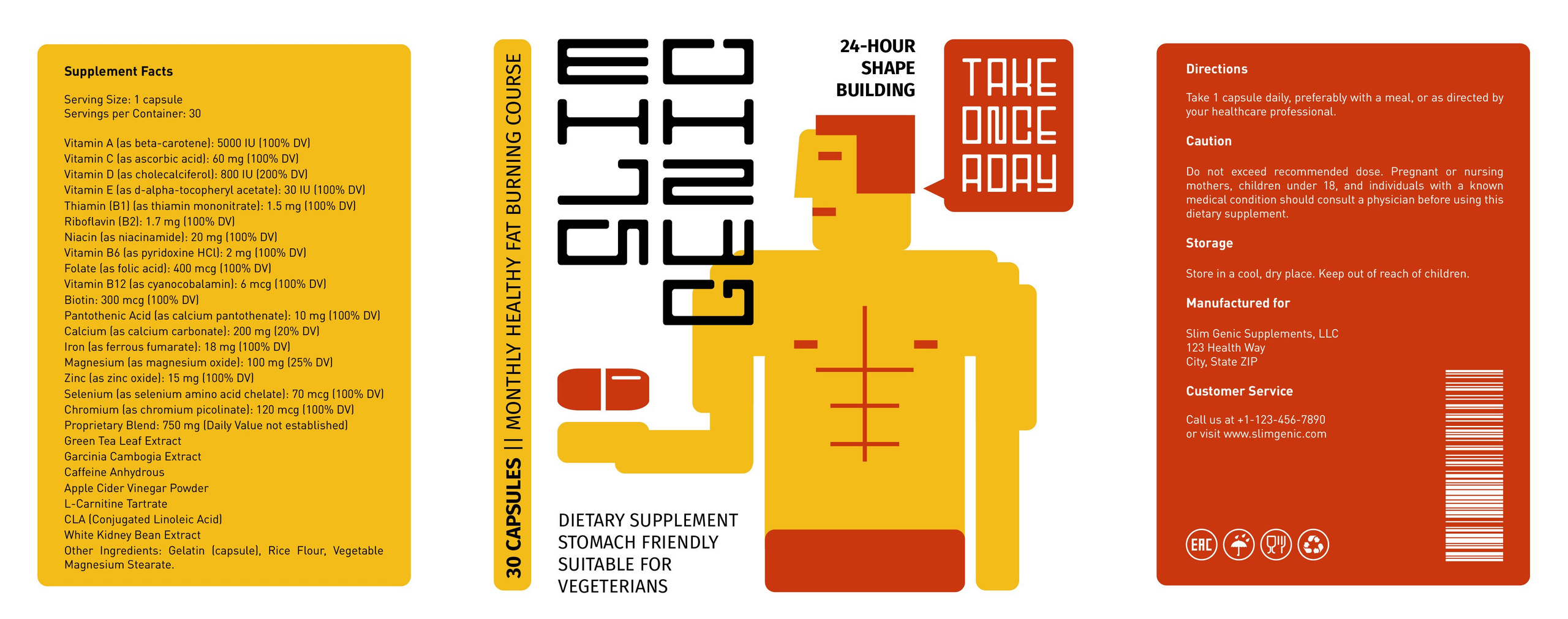 Этикетка Slimgenic