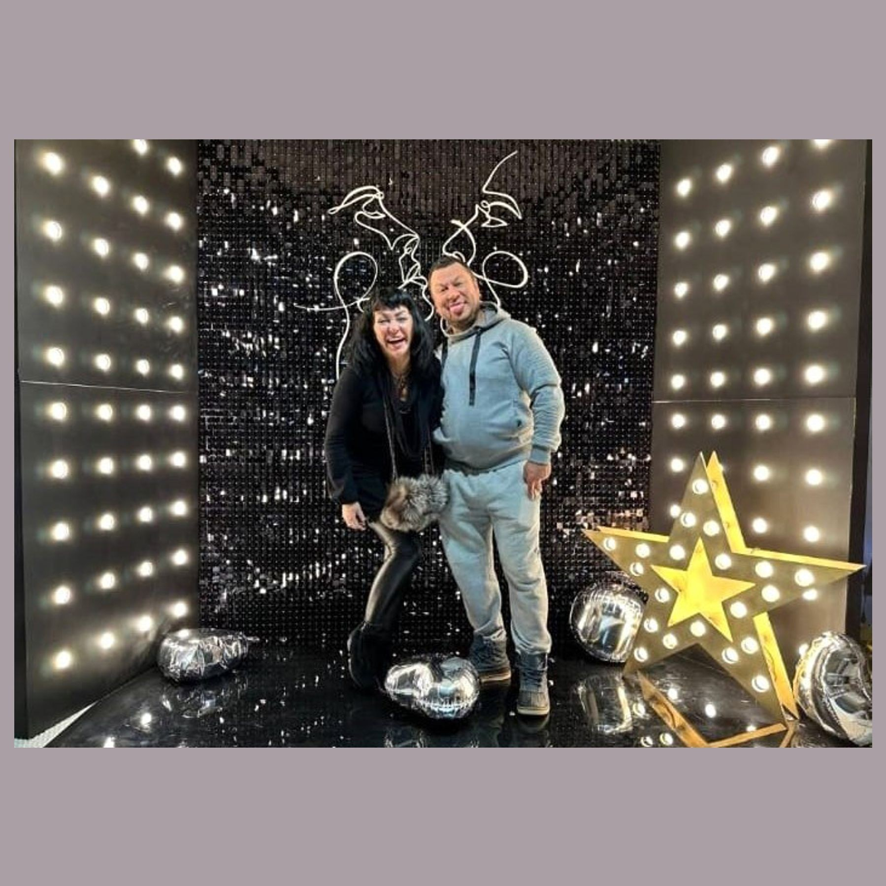 Комбинированная фотозона. Студия праздничного декора