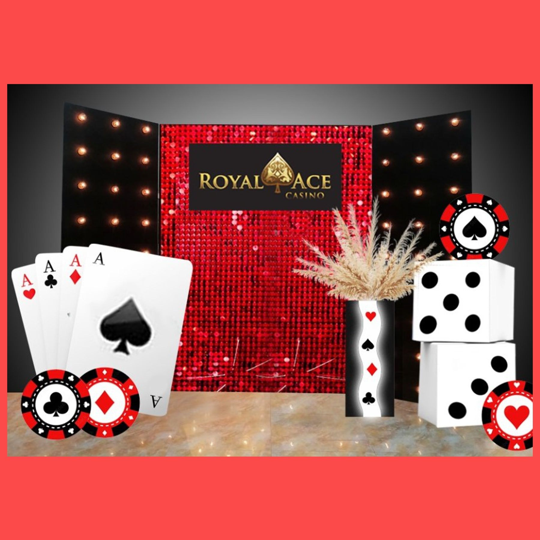 Фотозона «Казино». Студия праздничного декора