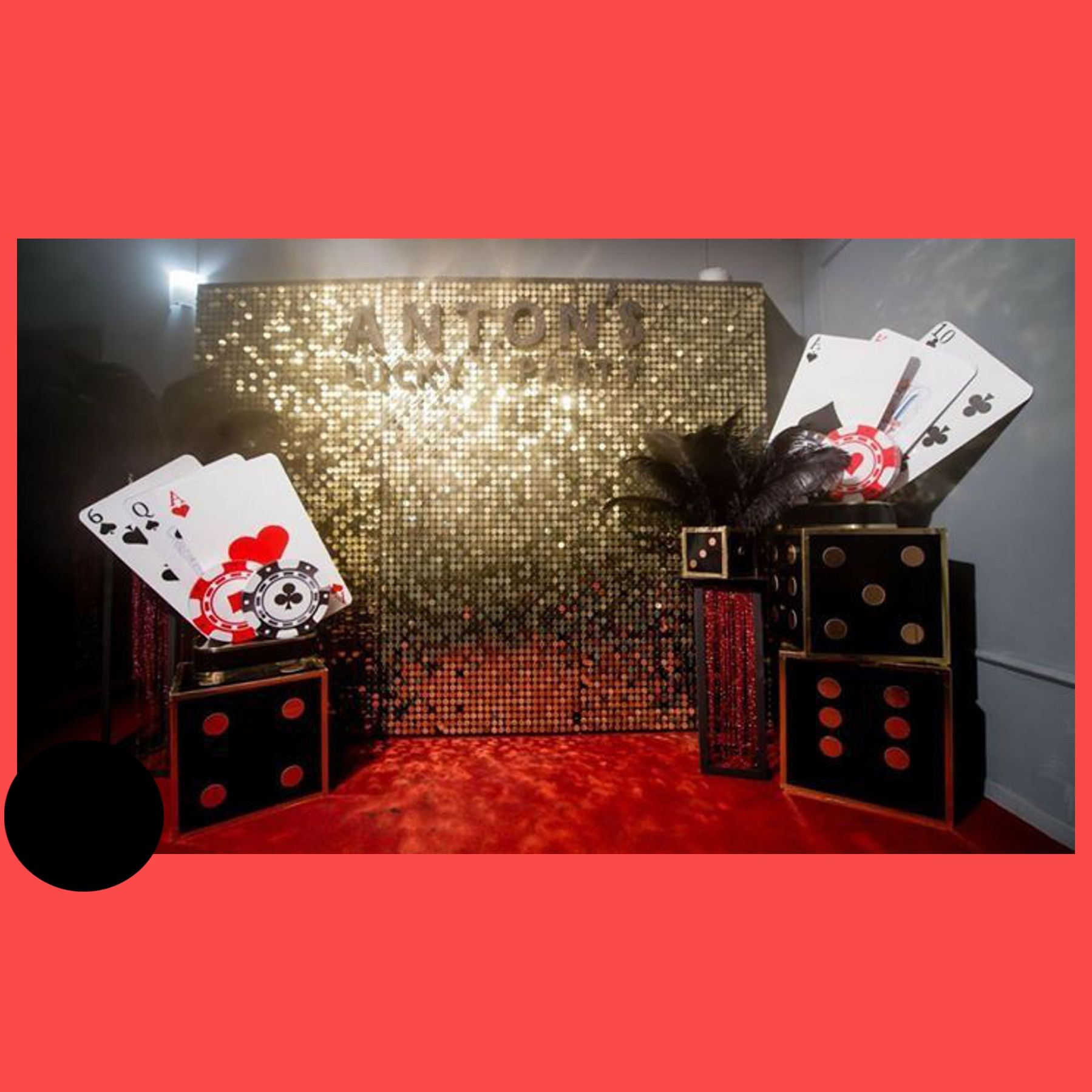 Фотозона «Казино». Студия праздничного декора