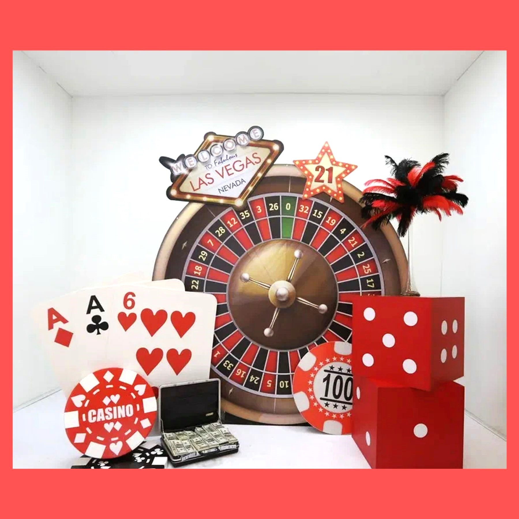 Фотозона «Казино». Студия праздничного декора
