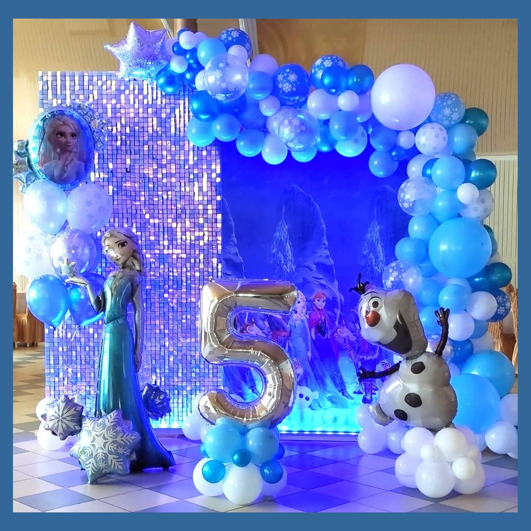 Фотозона Холодное сердце. Студия праздничного декора