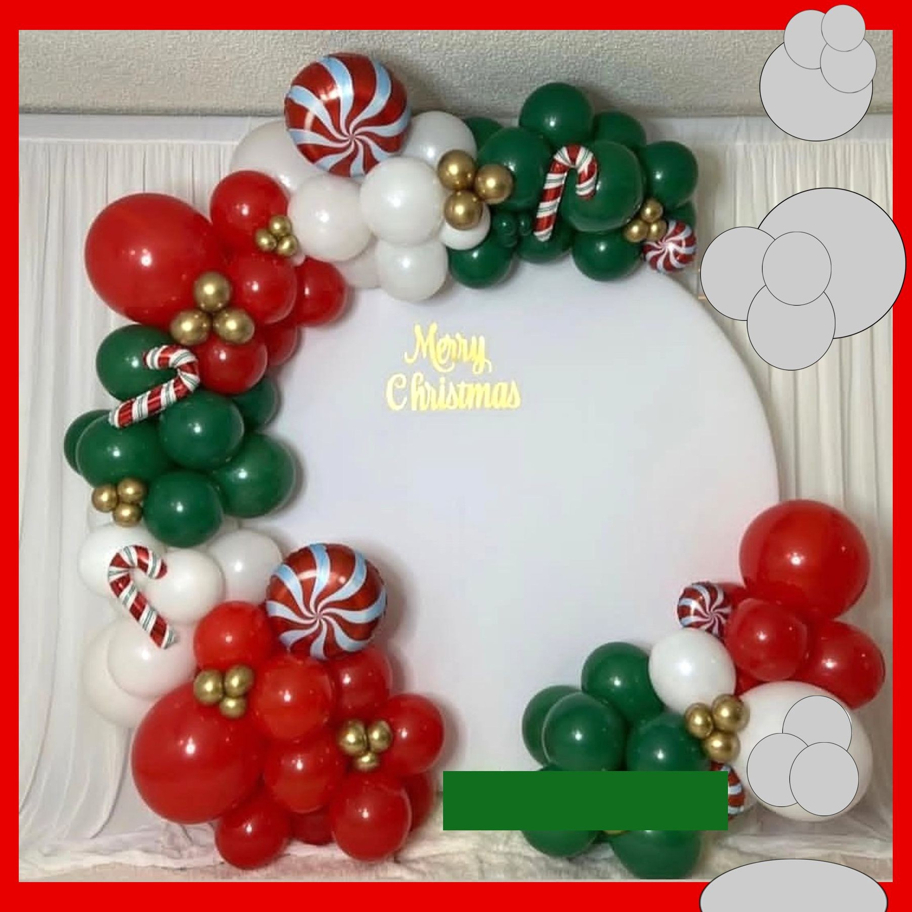 Фотозона новогодняя. Студия праздничного декора