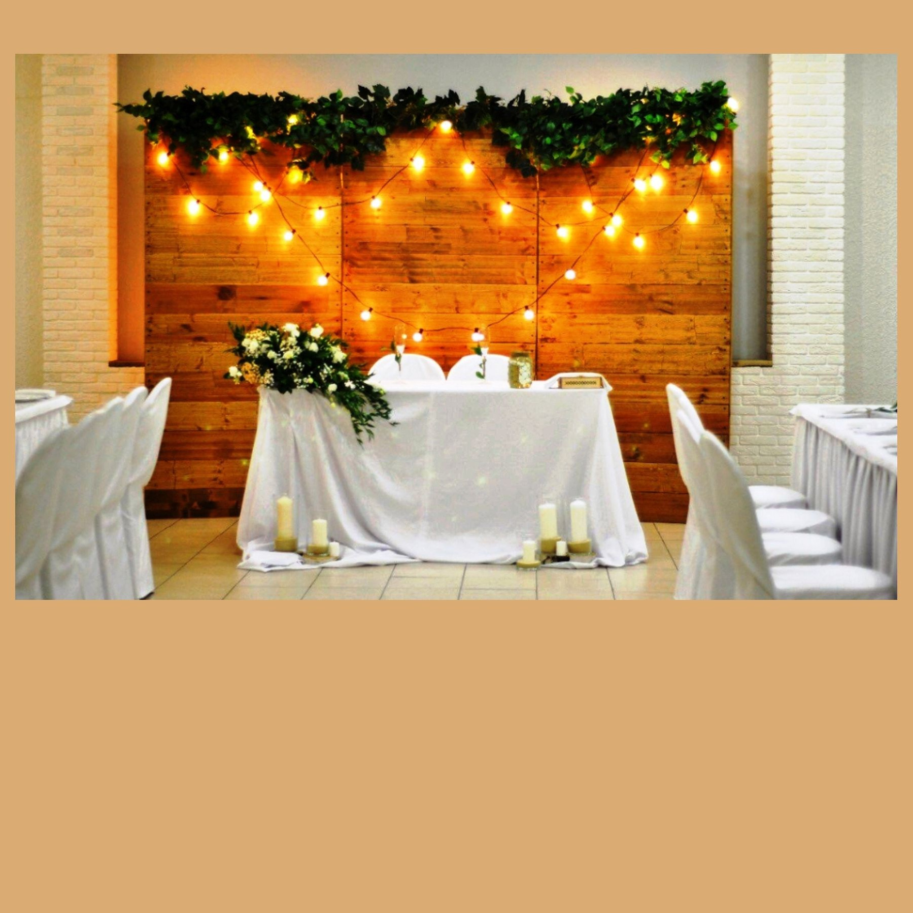 Деревянная фотозона. Студия праздничного декора