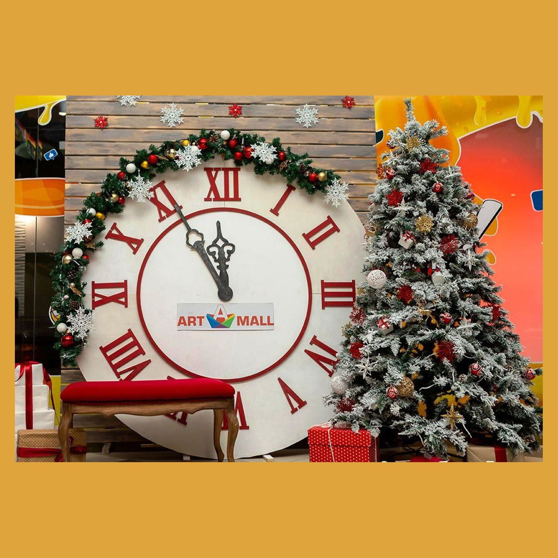 Фотозона новогодняя. Студия праздничного декора