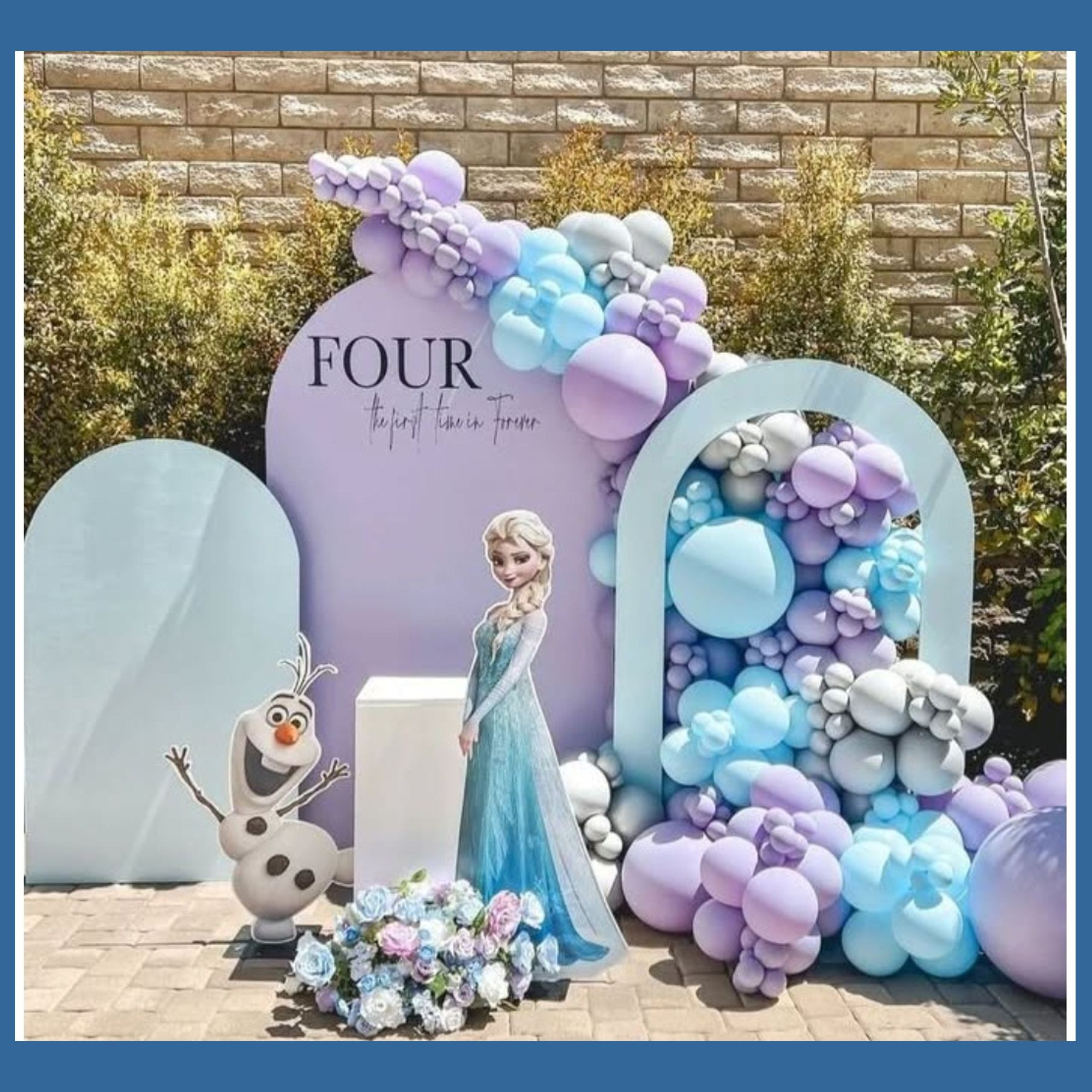 Фотозона Холодное сердце. Студия праздничного декора