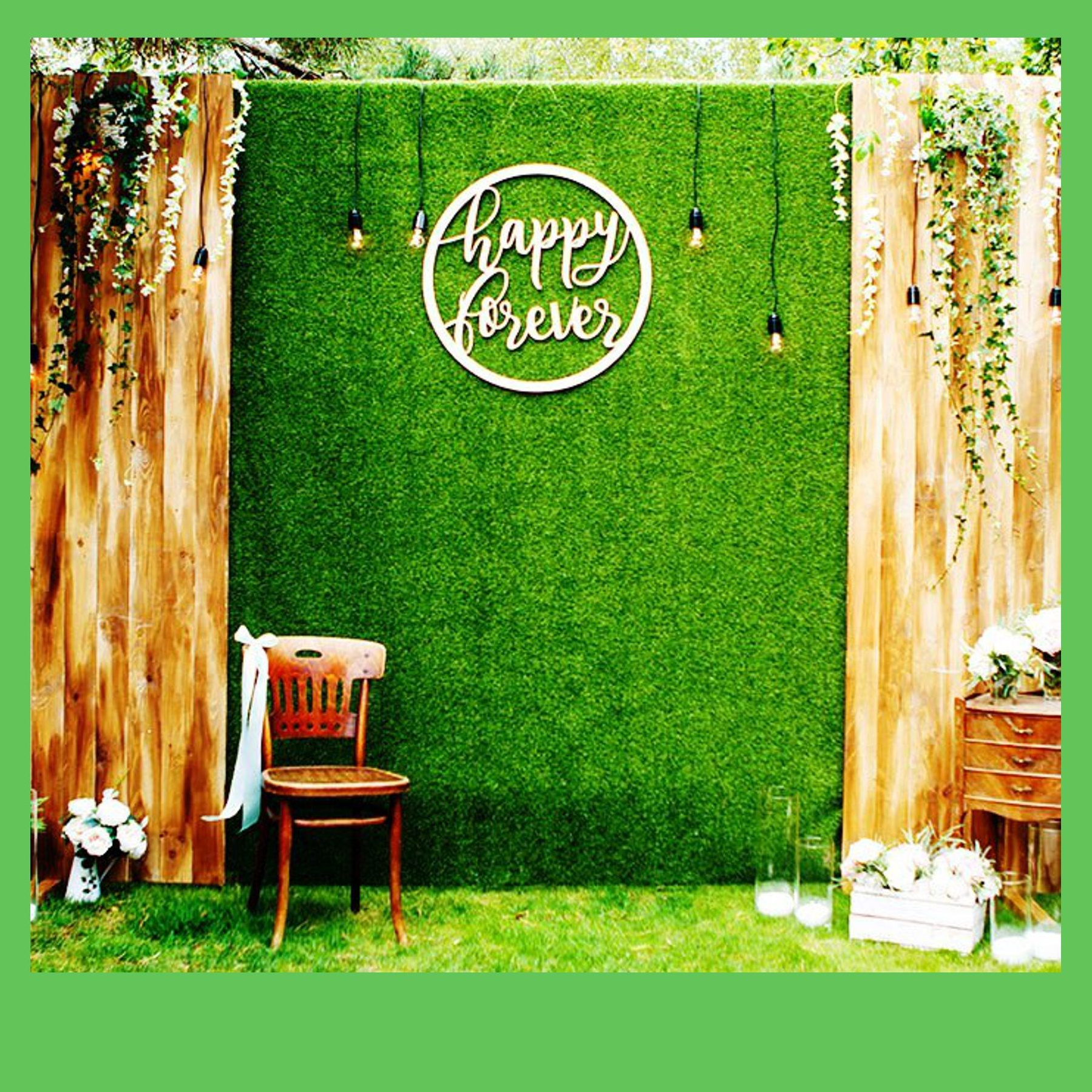 Зеленая фотозона. Студия праздничного декора