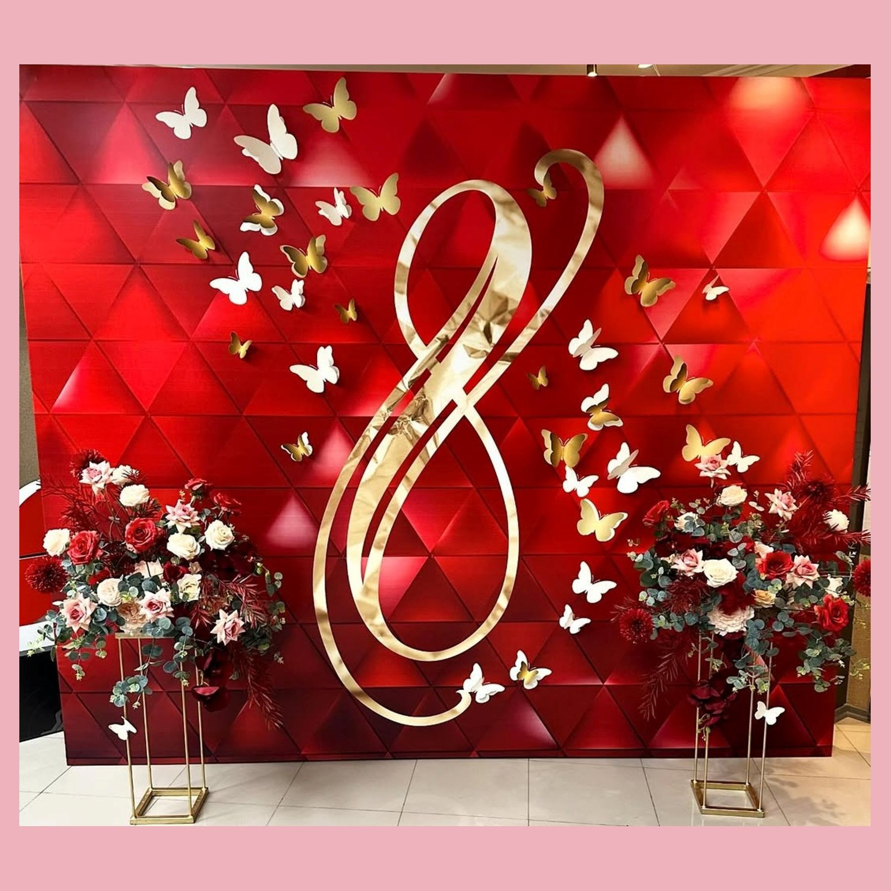 Фотозона 8 марта. Студия праздничного декора