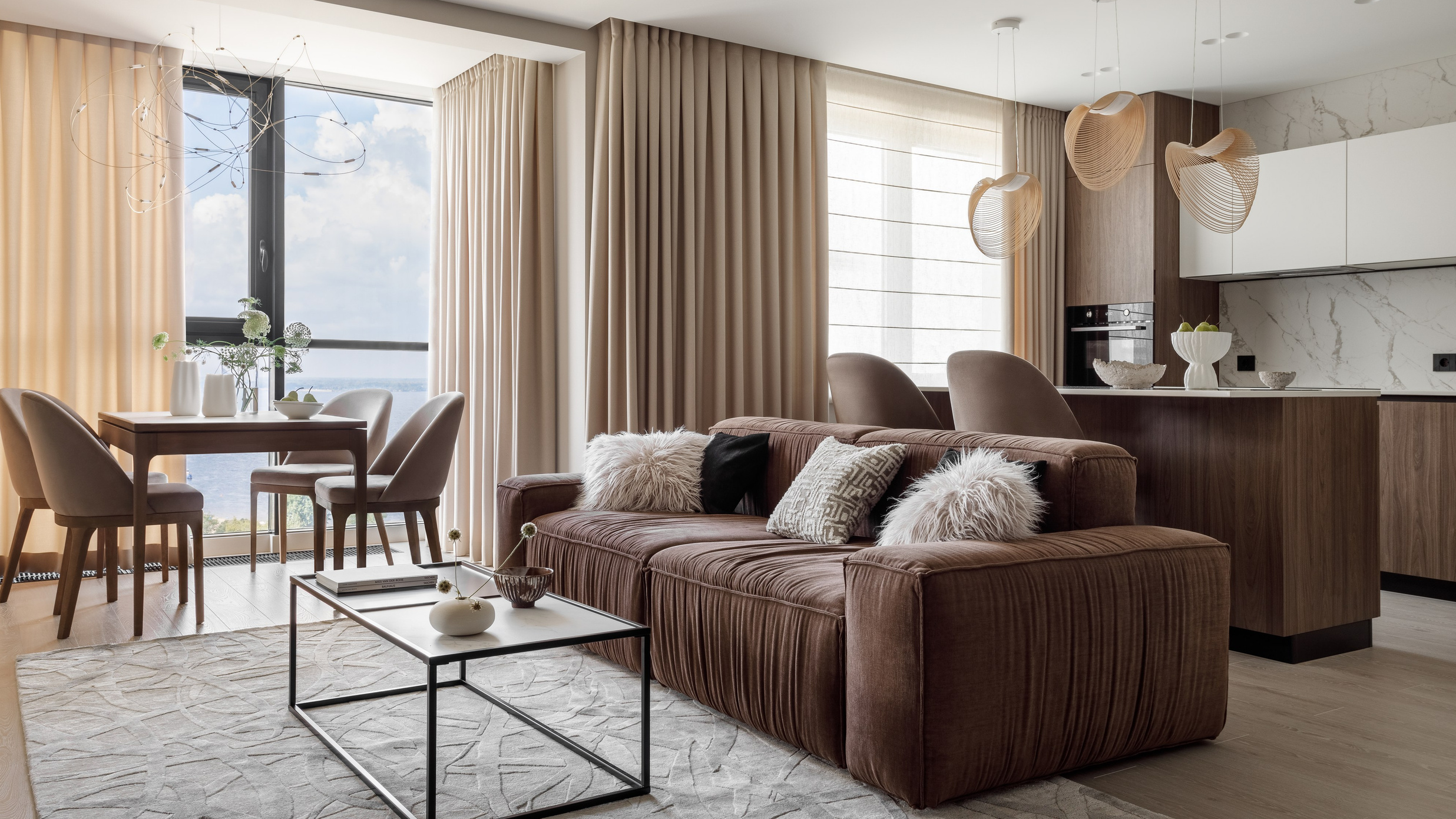 АРТ МЕТР: КВАРТИРА С ВИДОМ НА ВОЛГУ. Интерьерный фотограф Дима Птицын и стилист Дарья Копылова