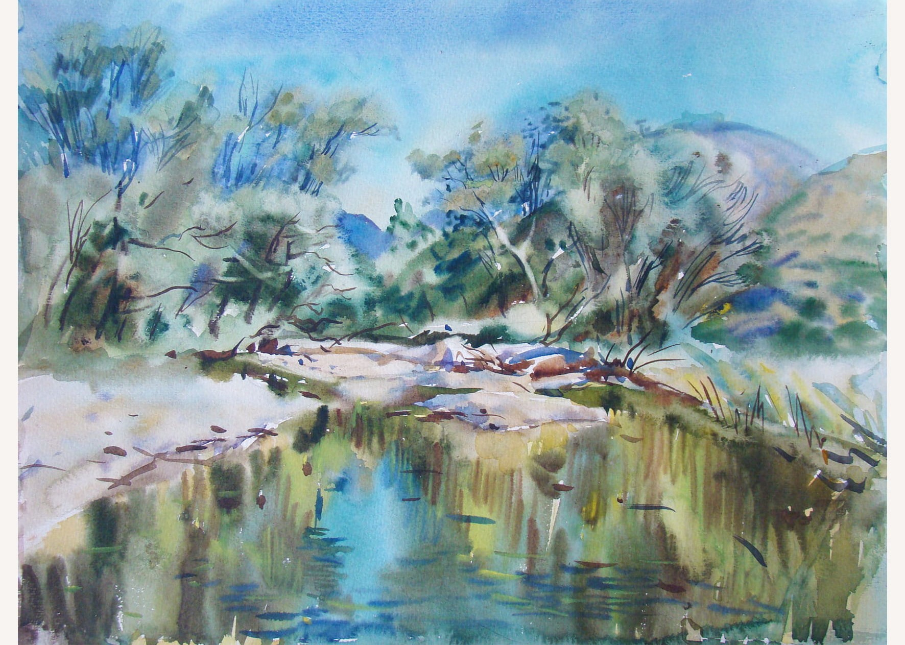 Пейзажи художника Галины Поплавской. Свет акварели Галины Поплавской