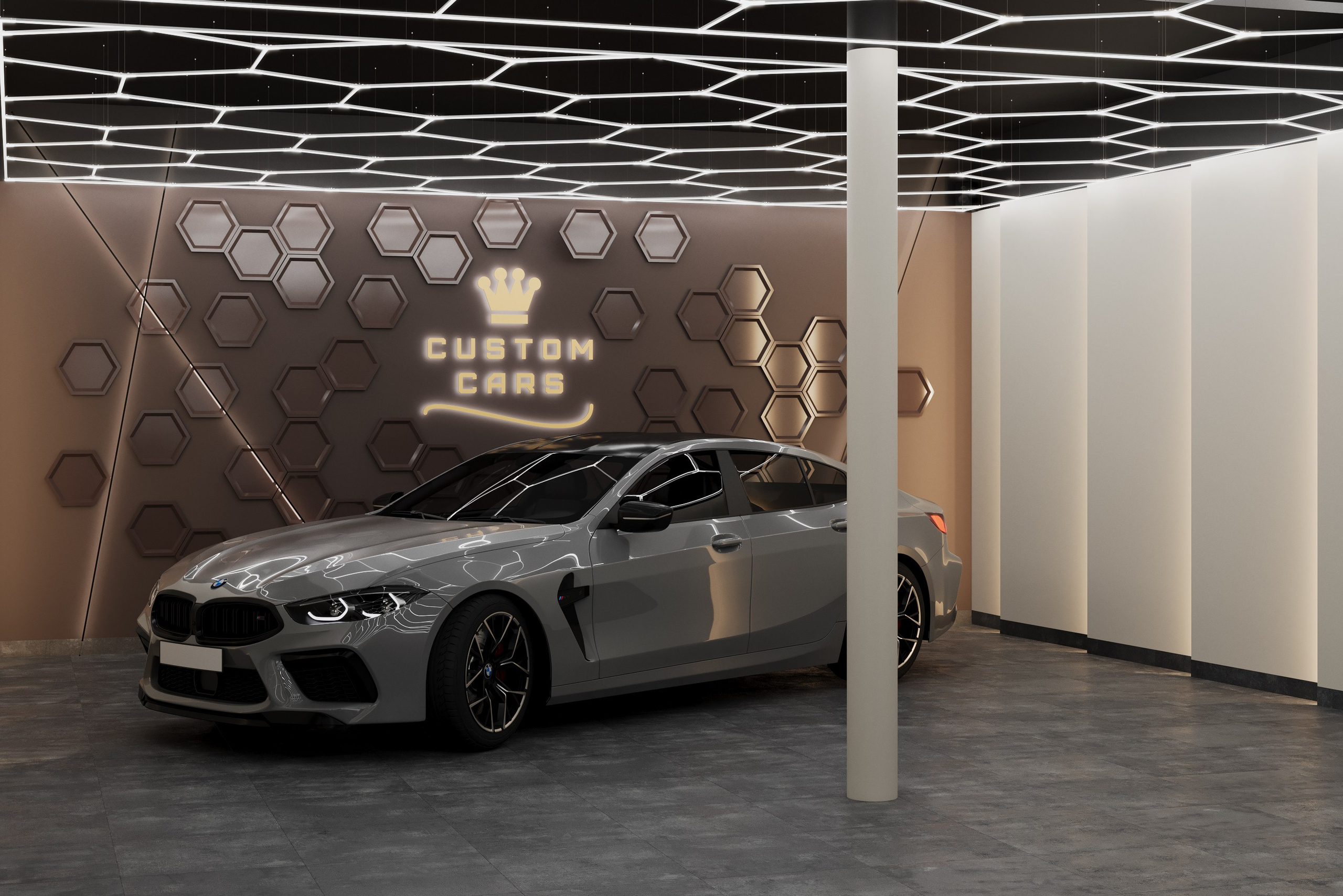 Интерьер мебельного магазина: несколько выставочных кроватей разных моделей и цветов