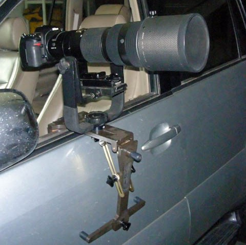 Совята и тест фотоштатива на дверь авто. Owlets and Test of DIY Window Mount. Фотограф Сергей Пупонин