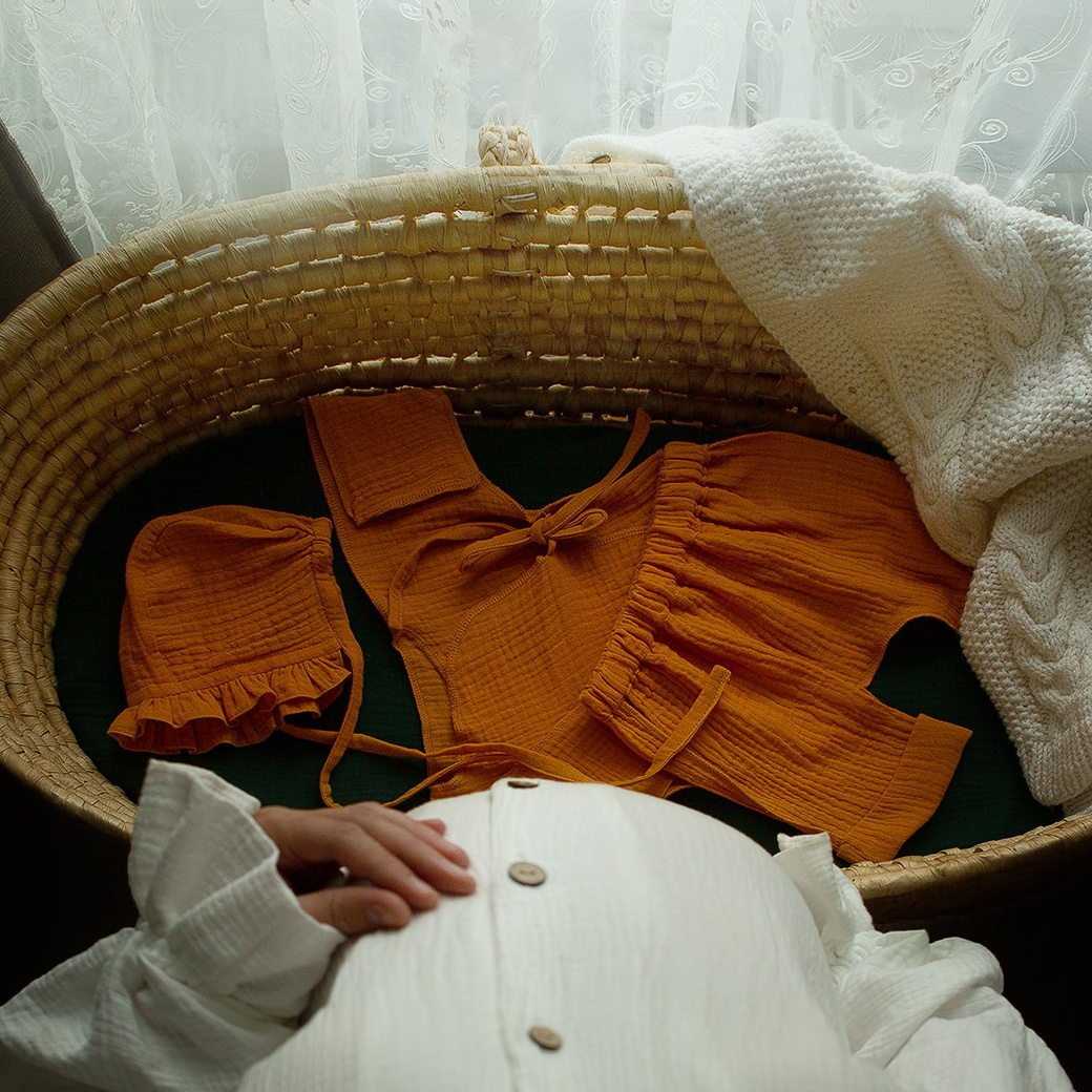 063 Штанишки + распашонка. Эко-одежда для детей