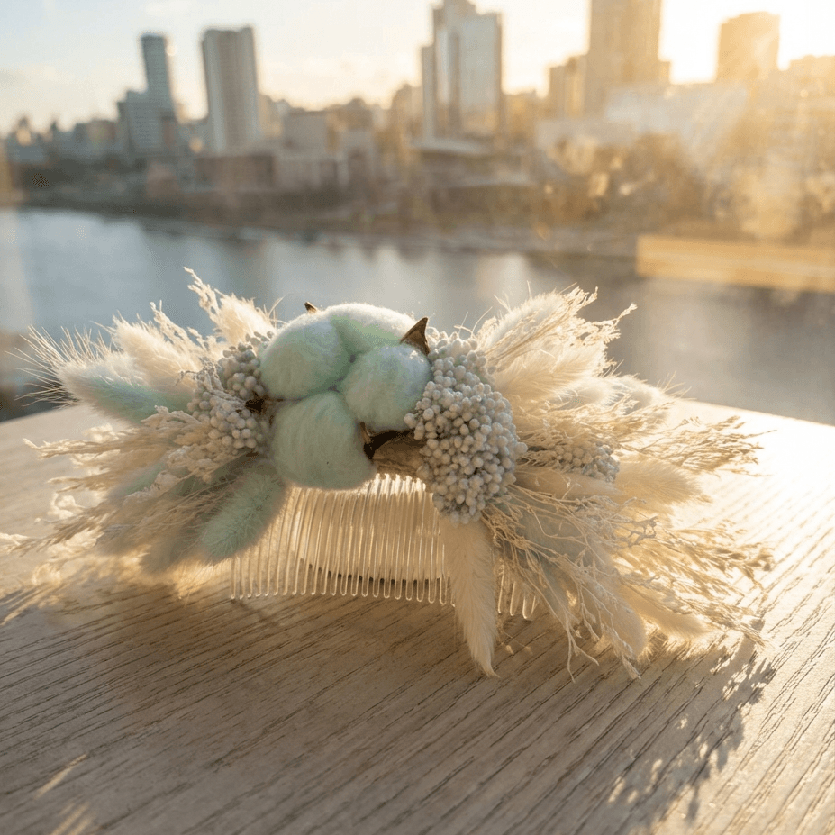 Мастер-класс по изготовлению заколки. Флористическая симфония. Авторские украшения