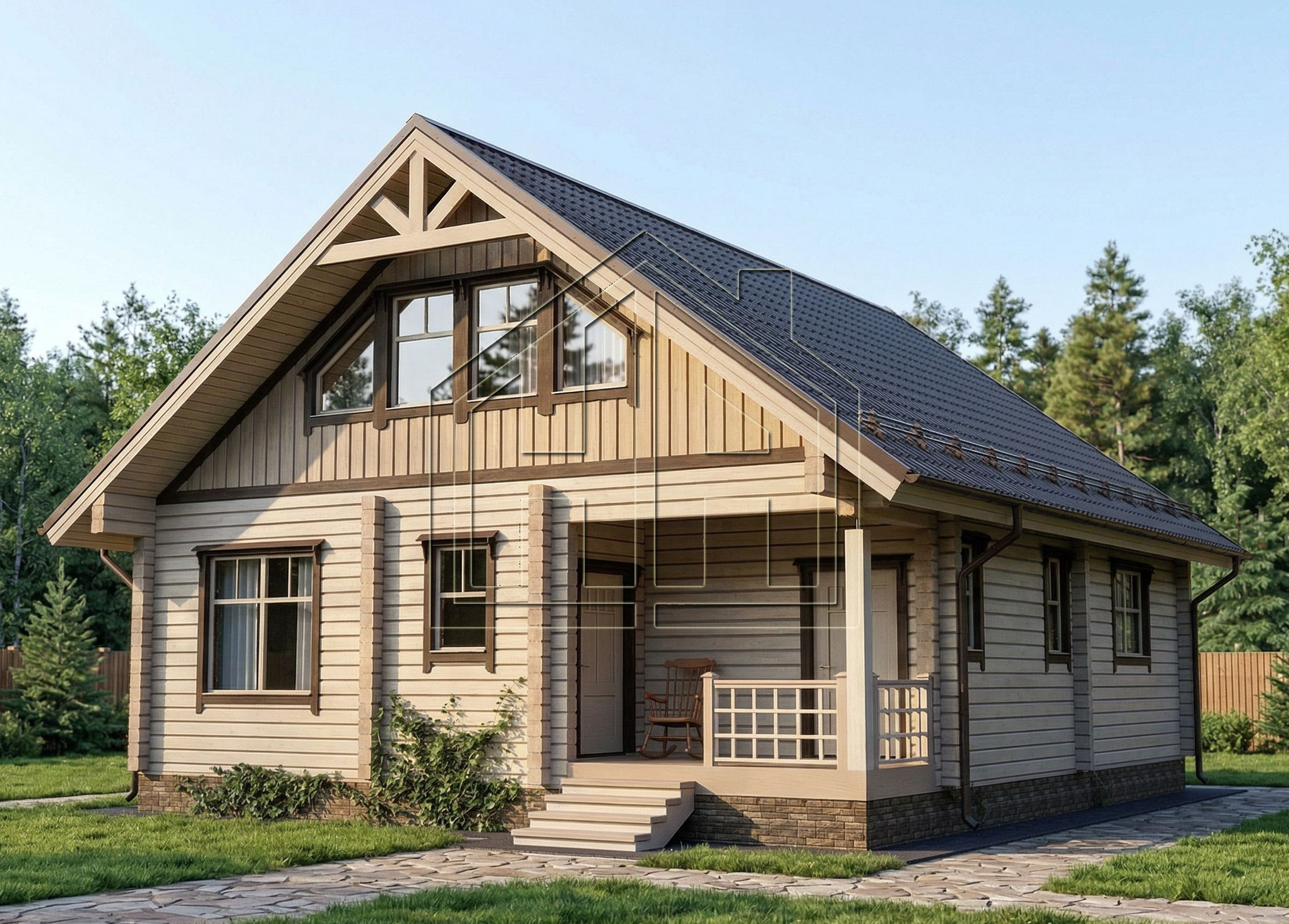 «Холмогоры» 193 кв. м. Проекты деревянных домов