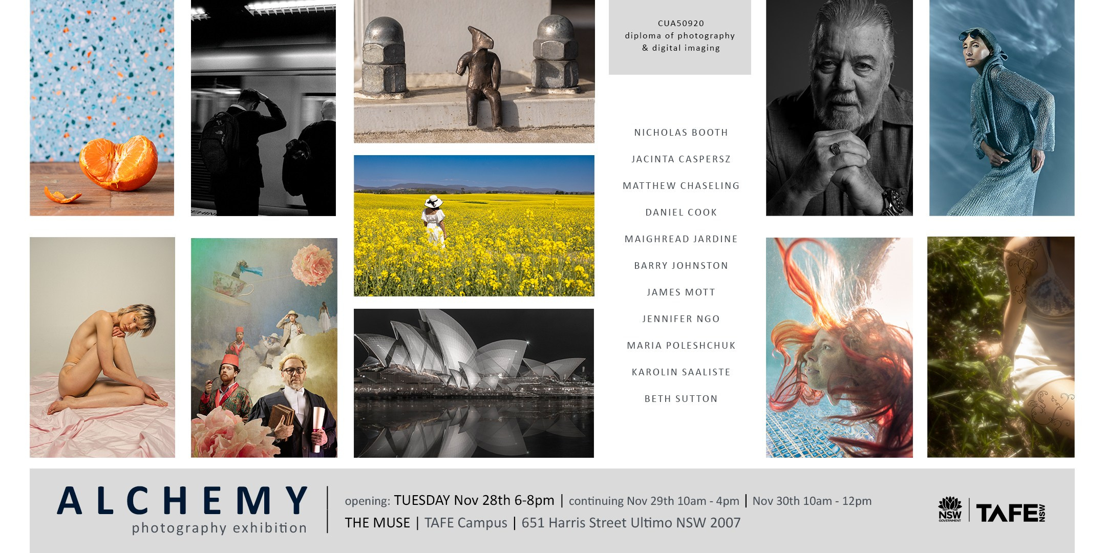 Alchemy exhibition. Maria Poleshchuk, commercial photographer in Sydney