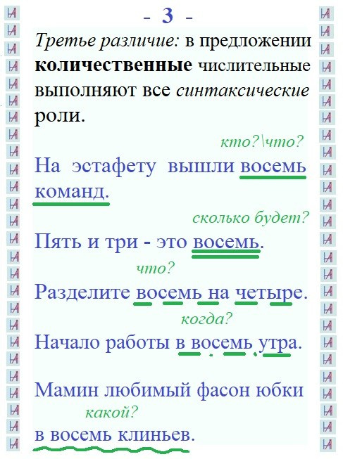 Количественные и порядковые числительные: различия (1). Matryoshka64