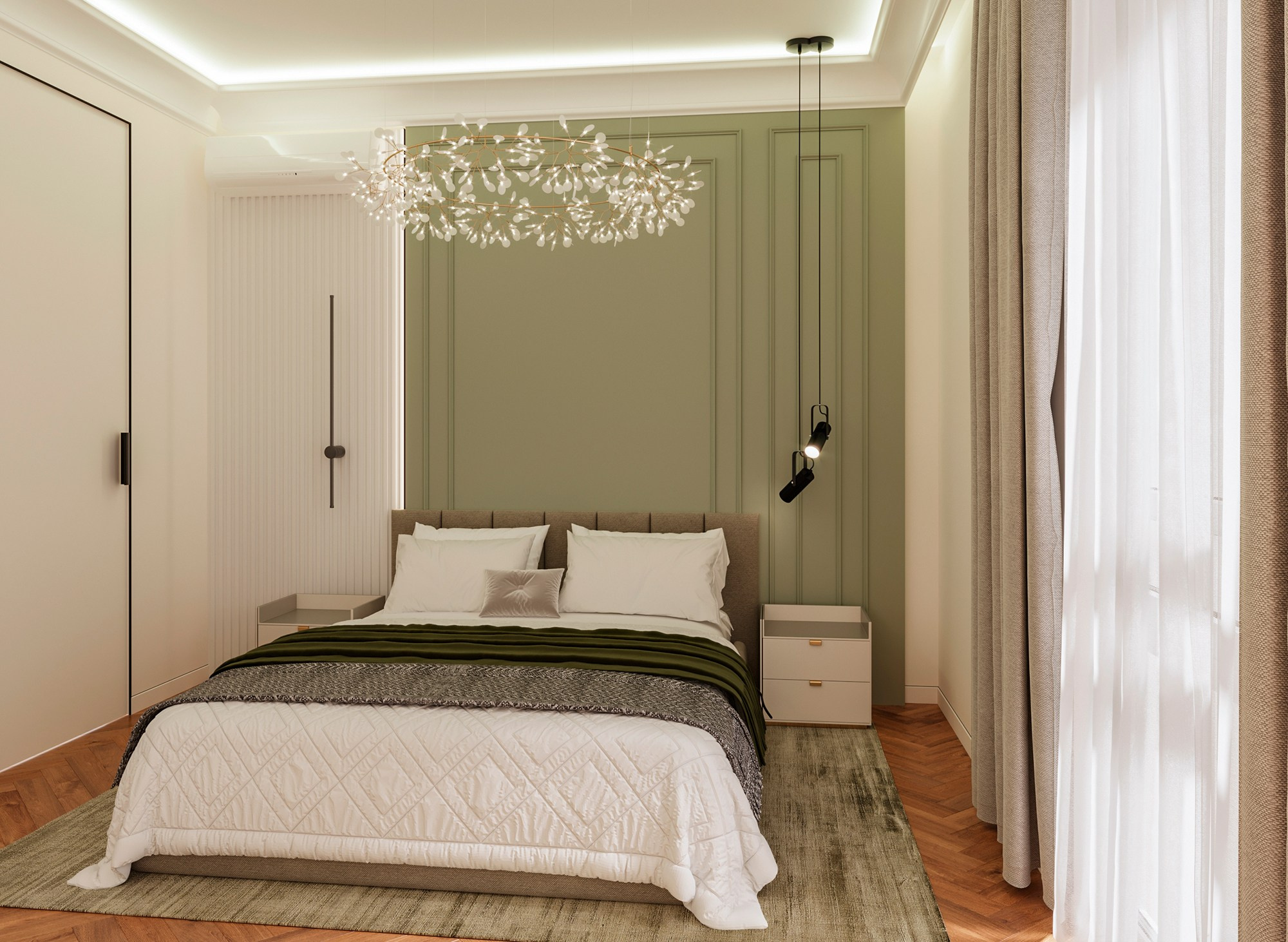 Дизайн-проект квартиры 65 кв. м. в современной классике. Интерьерный дизайнер в Сочи Поплавская Татьяна. Проектирование интерьеров и организация процесса ремонта